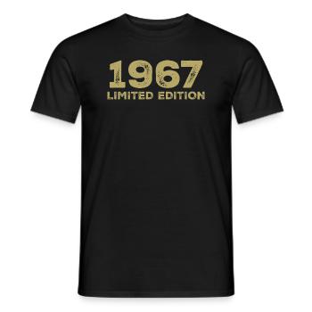 Cadeau D'anniversaire Nées En 1967 Vintage 1967 - T-shirt homme - noir - Devant - AI Model Male 178 light (178cm)