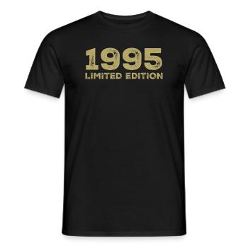 Geburtstagsgeschenk Jahrgang 1995 Jahrgang 1995 - Männer T-Shirt - Schwarz - Vorne - AI Model Male 178 light (178cm)