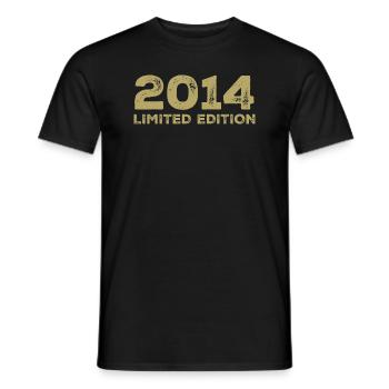Geburtstagsgeschenk Jahrgang 2014 Jahrgang 2014 - Männer T-Shirt - Schwarz - Vorne - AI Model Male 178 light (178cm)