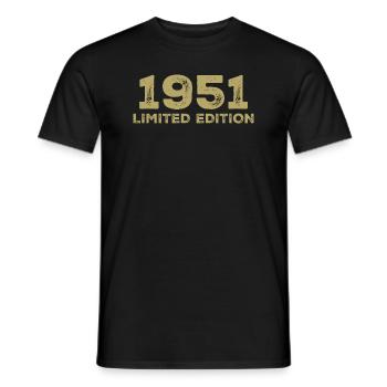 Geburtstagsgeschenk Jahrgang 1951 Jahrgang 1951 - Männer T-Shirt - Schwarz - Vorne - AI Model Male 178 light (178cm)