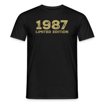 Geburtstagsgeschenk Jahrgang 1987 Jahrgang 1987 - Männer T-Shirt - Schwarz - Vorne - AI Model Male 178 light (178cm)