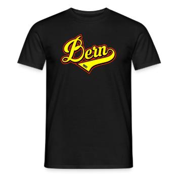 Bern - Männer T-Shirt - Schwarz - Vorne - AI Model Male 178 light (178cm)