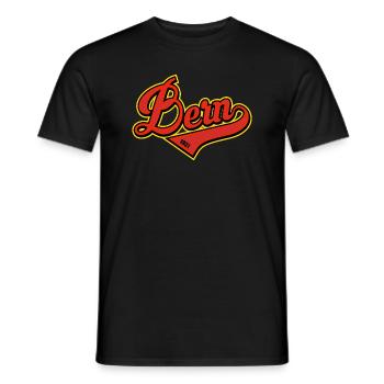 Bern - Männer T-Shirt - Schwarz - Vorne - AI Model Male 178 light (178cm)