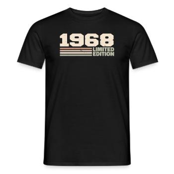 1968 1968 Limited Edition 1968 Anniversary Gift - Men's T-Shirt - black - Front - AI Model Male 178 light (178cm)