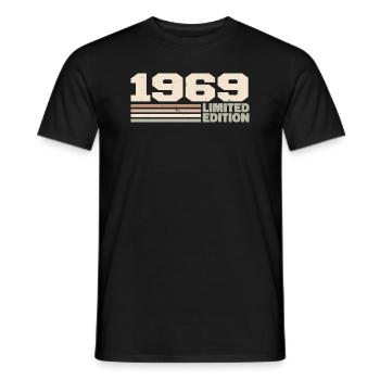 1969 1969 Limited Edition 1969 Anniversary Gift - Men's T-Shirt - black - Front - AI Model Male 178 light (178cm)