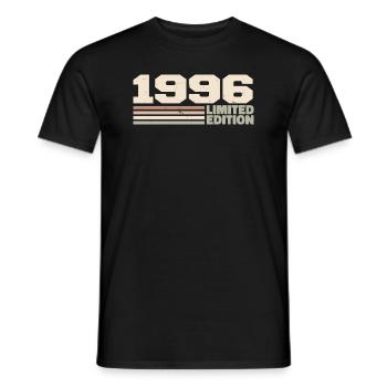 1996 Cadeau Anniversaire 1996 édition limitée 1996 - T-shirt homme - noir - Devant - AI Model Male 178 light (178cm)