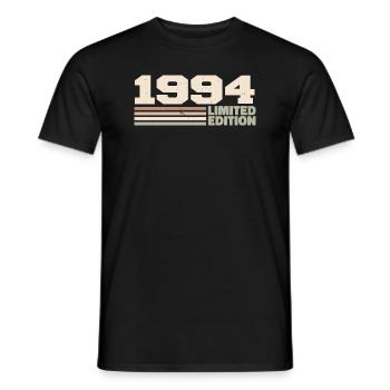 1994 Cadeau Anniversaire 1994 édition limitée 1994 - T-shirt homme - noir - Devant - AI Model Male 178 light (178cm)