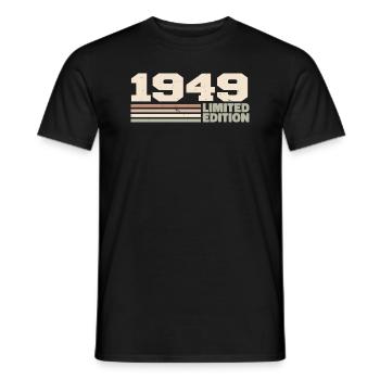 1949 Anniversary Gift 1949 Limited Edition 1949 - Men's T-Shirt - black - Front - AI Model Male 178 light (178cm)