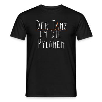 Slalom Der Tanz um die Pylonen - Männer T-Shirt - Schwarz - Vorne - AI Model Male 178 light (178cm)