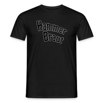 Mariée marteau - T-shirt homme - noir - Devant - AI Model Male 178 light (178cm)