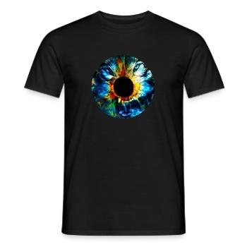 Eye of the wolf - Men's T-Shirt - black - Front - AI Model Male 178 light (178cm)