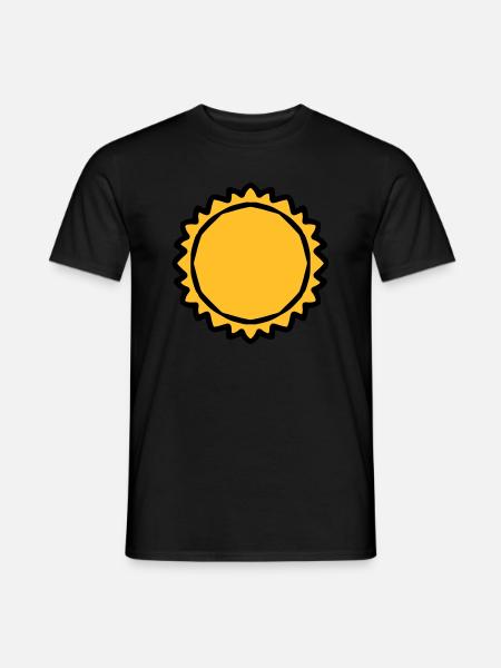 Thick big sun - Men's T-Shirt - black
