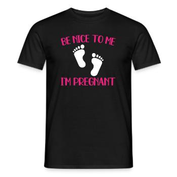 I'm Pregnant - Männer T-Shirt - Schwarz - Vorne - AI Model Male 178 light (178cm)