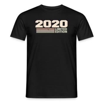 2020 Cadeau Anniversaire 2020 édition limitée 2020 - T-shirt homme - noir - Devant - AI Model Male 178 light (178cm)