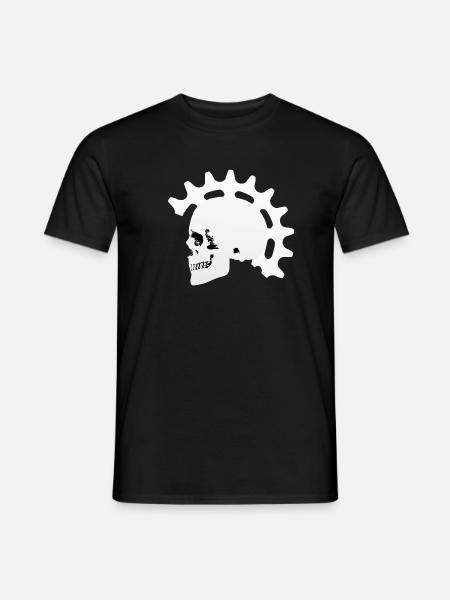 Fahrrad, Rennrad, MTB, Männer, Totenkopf, Geschenk - Männer T-Shirt - Schwarz