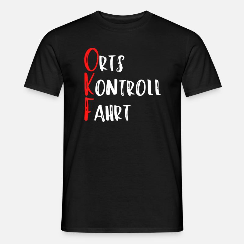 OKF Dorf Dorfkind Kontrollfahrt Ort - Männer T-Shirt - Schwarz