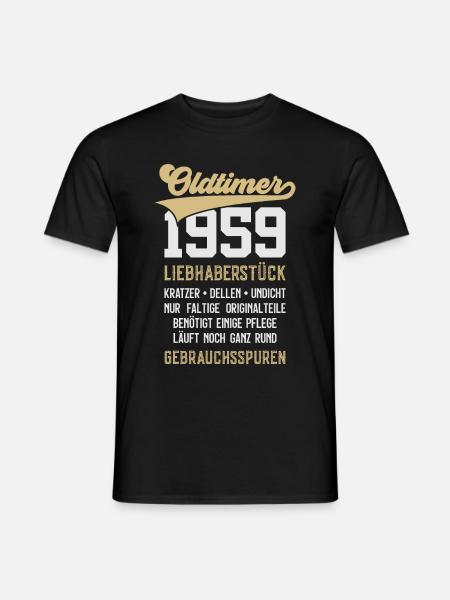 67. GEBURTSTAG OLDTIMER 1959 - Männer T-Shirt - Schwarz