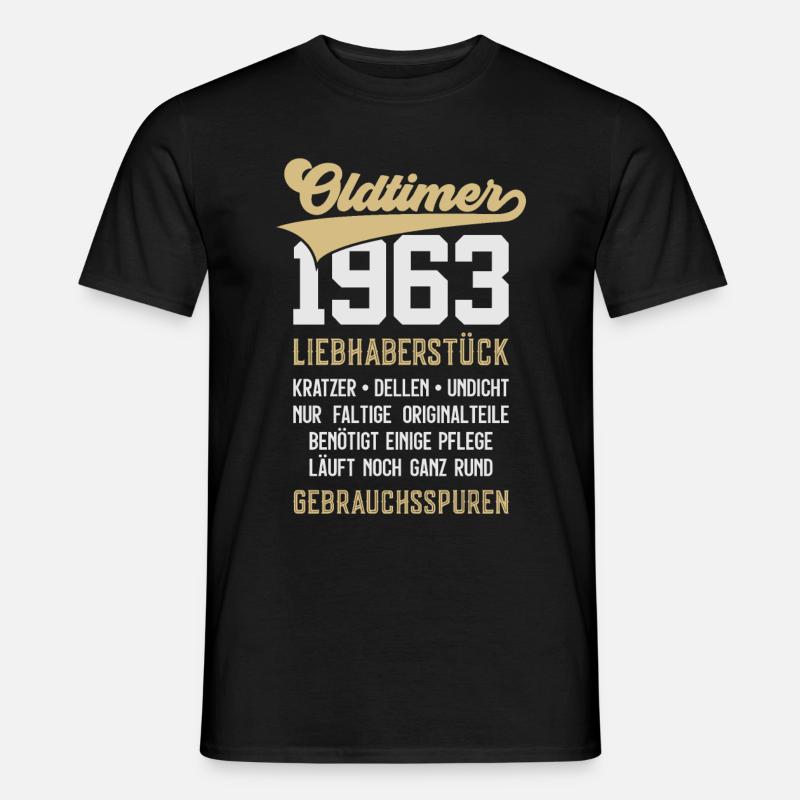 63. GEBURTSTAG OLDTIMER 1963 - Männer T-Shirt - Schwarz