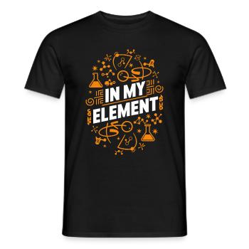 Chemiker Chemie Wissenschaft Atom Molecule - Männer T-Shirt - Schwarz - Vorne - AI Model Male 178 light (178cm)