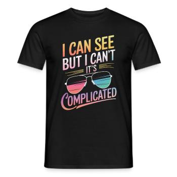 Aveugle Personnes malvoyantes - T-shirt homme - noir - Devant - AI Model Male 178 light (178cm)