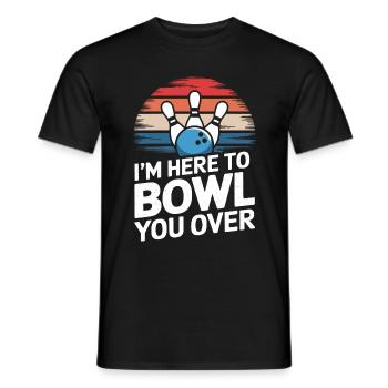 Bowling Bowler Pin Ball Bowling Ball - T-shirt homme - noir - Devant - AI Model Male 178 light (178cm)