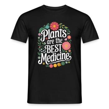 Végétarien Végétalien Végétarien Végétarien - T-shirt homme - noir - Devant - AI Model Male 178 light (178cm)