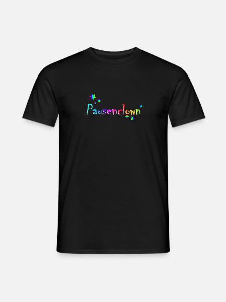 Pausenclown - lustiger Spruch - Baby - Teenager - Männer T-Shirt - Schwarz