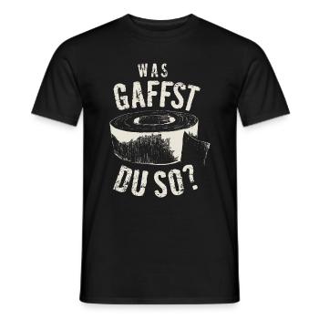 Bühne TV Fernsehen Techniker Gaffa Spruch Geschenk - Männer T-Shirt - Schwarz - Vorne - AI Model Male 178 light (178cm)