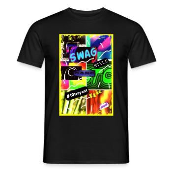 SWAG 4000 - T-shirt homme - noir - Devant - AI Model Male 178 light (178cm)