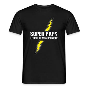 Urgroßvater - Männer T-Shirt - Schwarz - Vorne - AI Model Male 178 light (178cm)