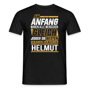 HELMUT - Die Besten - Männer T-Shirt - Schwarz - Vorne - AI Model Male 178 light (178cm)