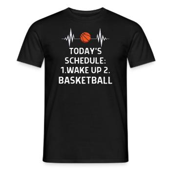 Basketball Spieler Basketballer Sprüche Geschenk - Männer T-Shirt - Schwarz - Vorne - AI Model Male 178 light (178cm)