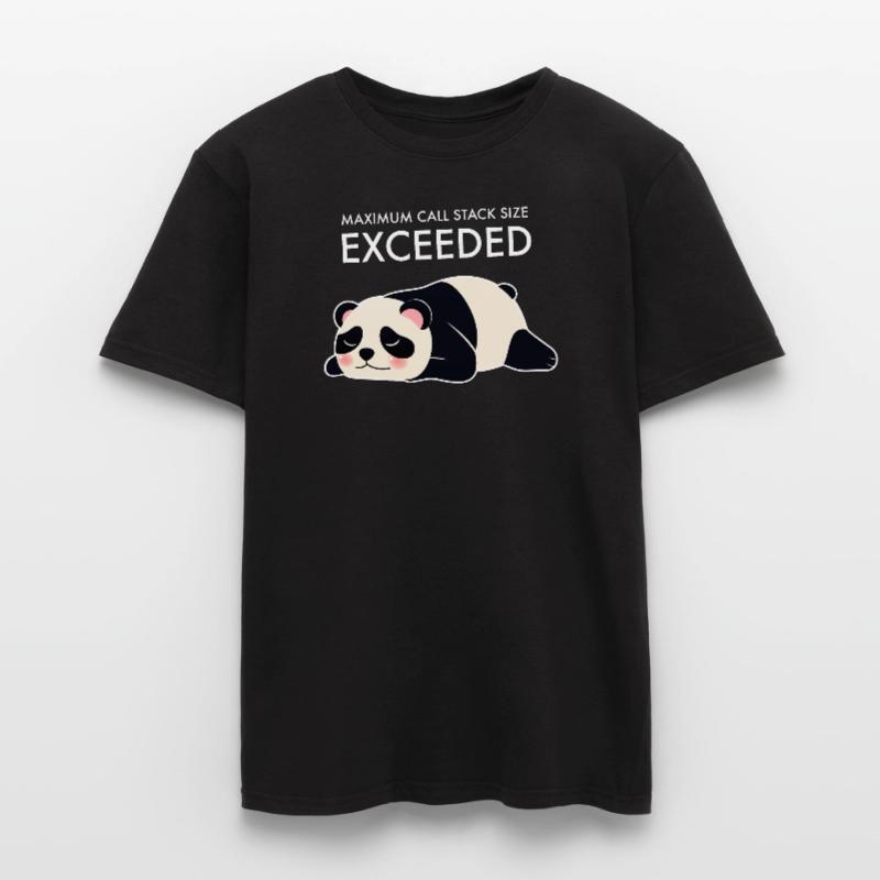 Taille maximale de la pile d’appels dépassée Programmeur Panda T-shirt homme