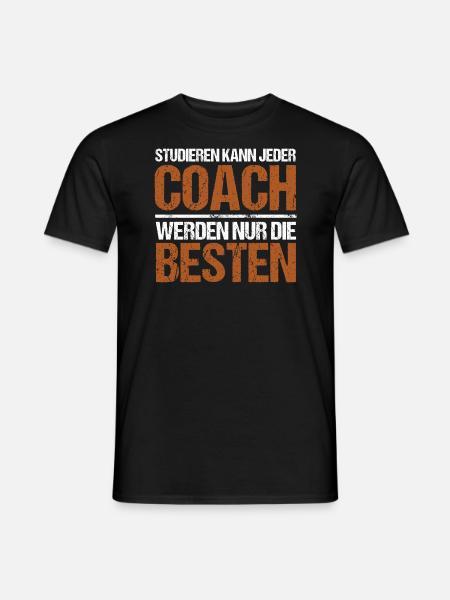 Anyone can study - Coach Edition - Men's T-Shirt - black