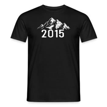 Vintage Geburtstag 2015 - Retro Geschenkidee 2015 - Männer T-Shirt - Schwarz - Vorne - AI Model Male 178 light (178cm)