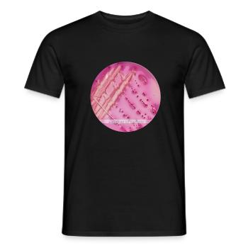 DESIGNED BY BACTERIA Edition 2 - T-shirt homme - noir - Devant - AI Model Male 178 light (178cm)