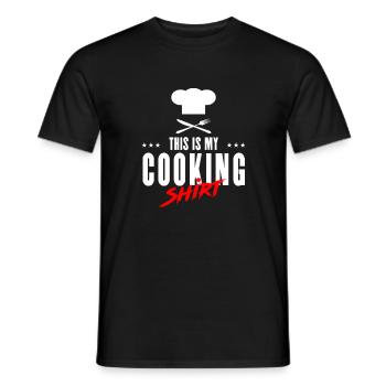 Ceci est ma chemise de cuisine - Cadeau Drôle Cook - T-shirt homme - noir - Devant - AI Model Male 178 light (178cm)