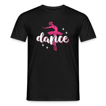 Dance Ballerina Ballet - Männer T-Shirt - Schwarz - Vorne - AI Model Male 178 light (178cm)