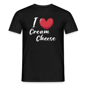 I Love Cheese - Männer T-Shirt - Schwarz - Vorne - AI Model Male 178 light (178cm)