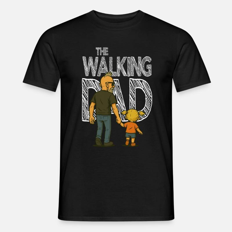 The Walking DAD - Männer T-Shirt - Schwarz