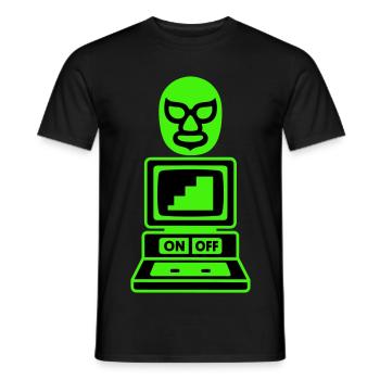 Computer Cult - Männer T-Shirt - Schwarz - Vorne - AI Model Male 178 light (178cm)