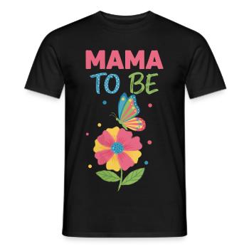 Gender Reveal Mama To Be Baby Shower Mom Dad - Men's T-Shirt - black - Front - AI Model Male 178 light (178cm)