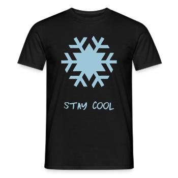 stay cool - Männer T-Shirt - Schwarz - Vorne - AI Model Male 178 light (178cm)