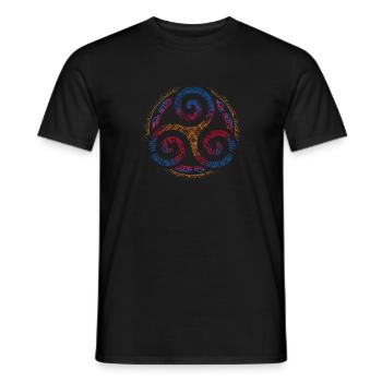 Triskele - T-shirt homme - noir - Devant - AI Model Male 178 light (178cm)