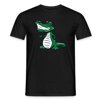 Krokodil cool sonnenbrille - Männer T-Shirt - Schwarz - Vorne - AI Model Male 178 light (178cm)