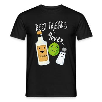 Meilleurs Amis À Jamais Tequila Lime Sel - T-shirt homme - noir - Devant - AI Model Male 178 light (178cm)