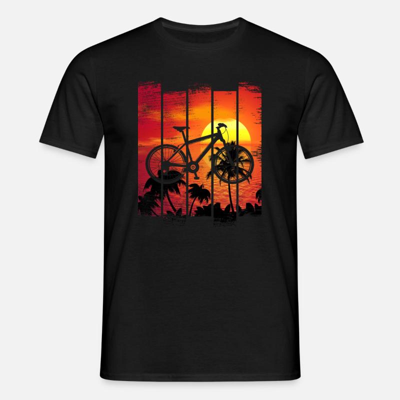 Mountain biker Evolution - premium shirt - Men's T-Shirt - black