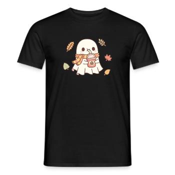 Süßer Geist Trinkt Kürbis Gewürz Latte Herbst - Männer T-Shirt - Schwarz - Vorne - AI Model Male 178 light (178cm)