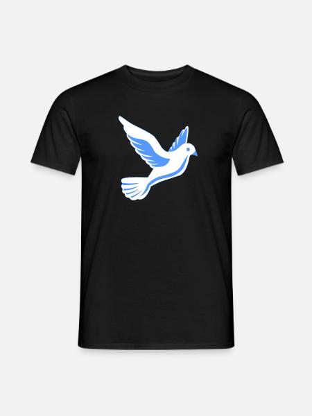 Dove in flight - Men's T-Shirt - black