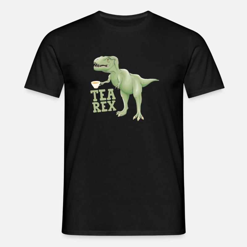 Tea Rex - Men's T-Shirt - black